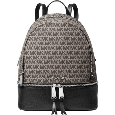 michael michael kors rhea studded backpack|signature rhea zip medium backpack.